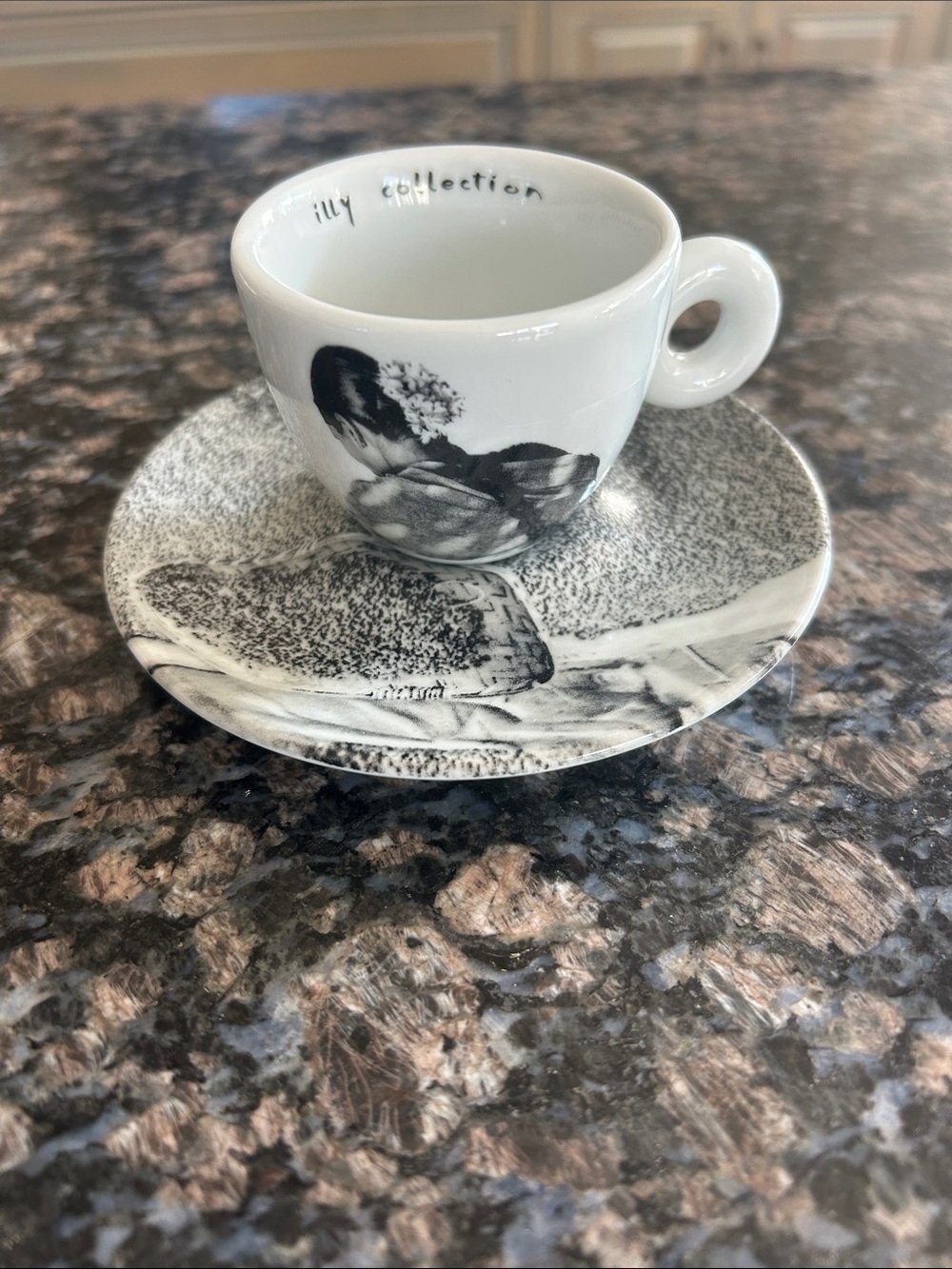 ILLY ART COLLECTION ESPRESSO CUP AND SAUCER 2004 IN PRINCIPIO-SEBASTIO SALGADO